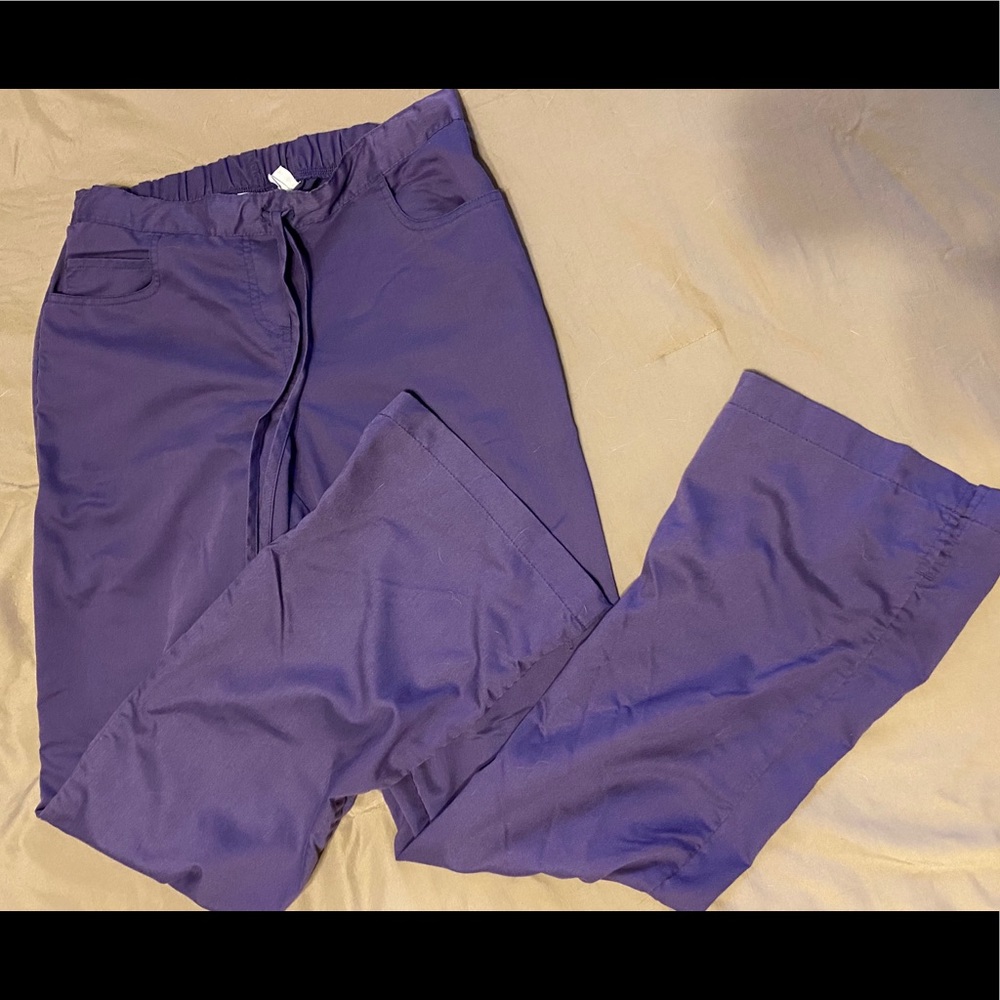 Small tall purple scrub pants!